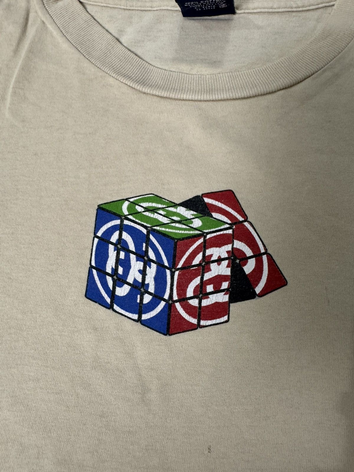 Stussy VINTAGE 90’S STUSSY RUBIK’S CUBE T-SHIRT Size US M / EU 48-50 / 2 - 3 Thumbnail
