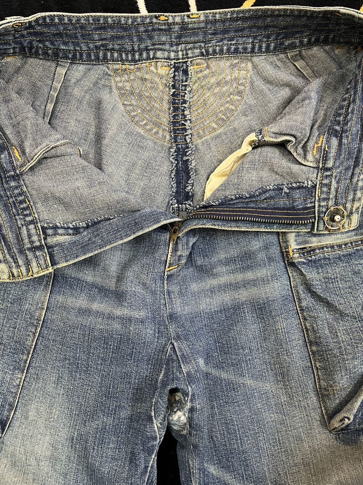 If Six Was Nine × Issey Miyake × Tsumori Chisato Vintage Tsumori Chisato Issey Miyake Cargo Hybrid Denim Size US 28 / EU 44 - 11 Thumbnail