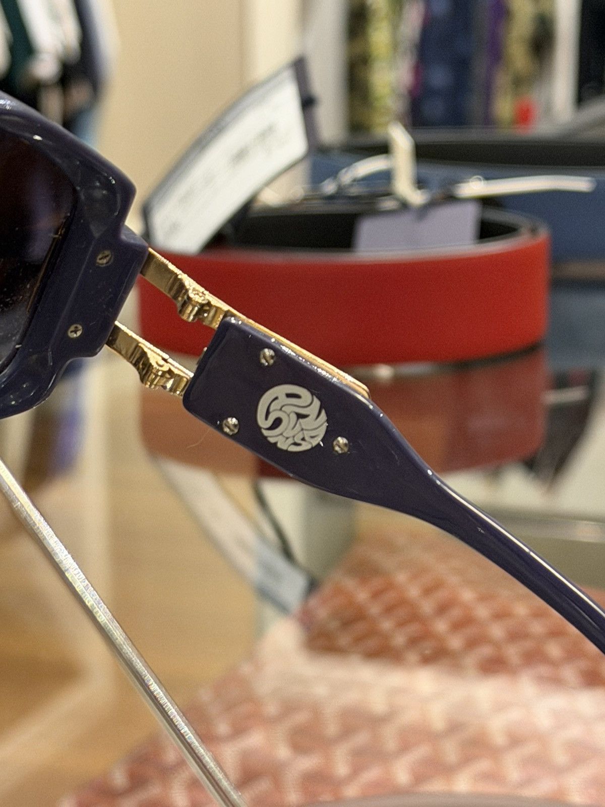 Cazal Cazal Legends 163/3 Sunglasses - Blue/White/Gold Size ONE SIZE - 8 Thumbnail