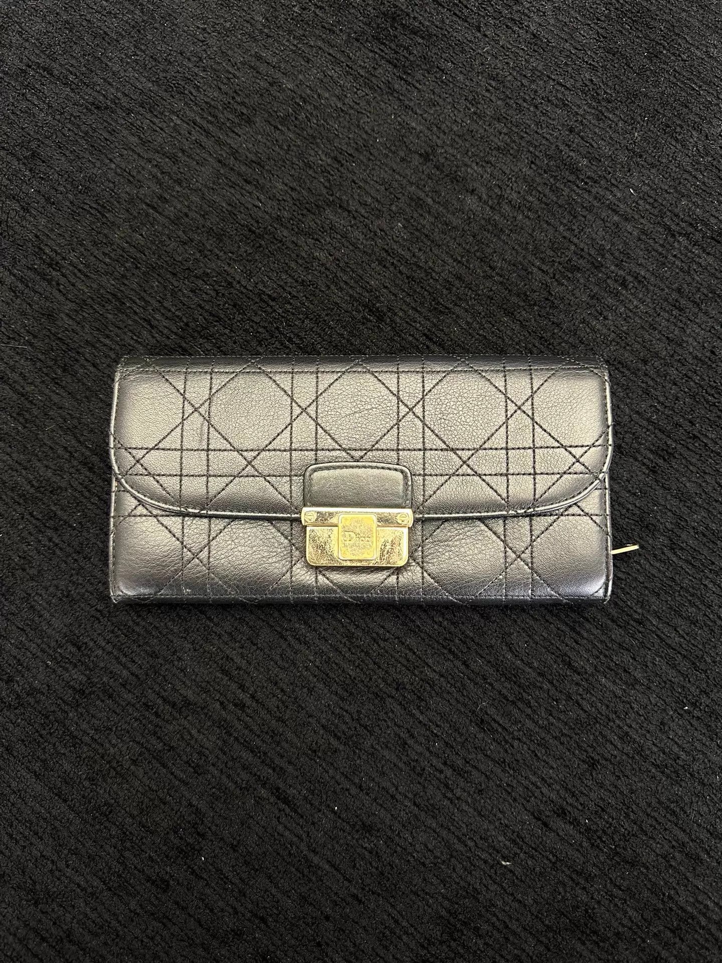 Dior Dior black leather clutch wallet chain 19x3x10cm Size ONE SIZE - 1 Thumbnail