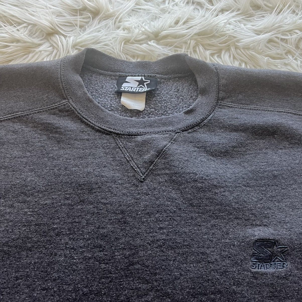 Starter Vintage Y2K Starter Crewneck Gray Sweatshirt Men's Size L Size US L / EU 52-54 / 3 - 3 Thumbnail