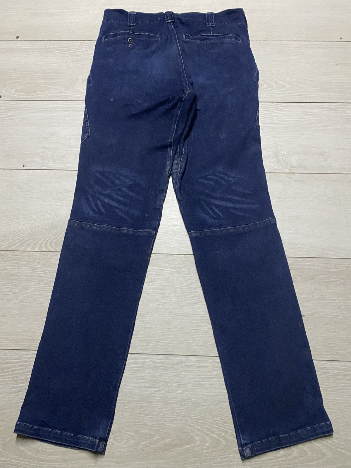 Dickies Vtg Dickies Blue Wash Double Knee Cargo Skinny Slim Jeans Size US 29 - 2 Thumbnail