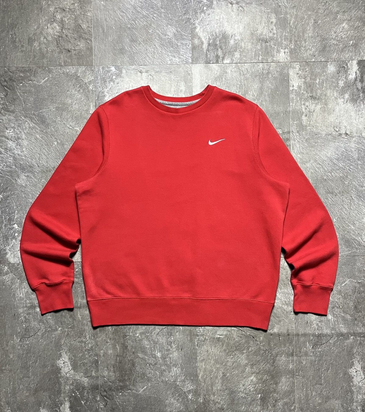 Nike Vintage Nike Sweatshirt 90s Mini Swoosh Red Size US XL / EU 56 / 4 - 1 Thumbnail