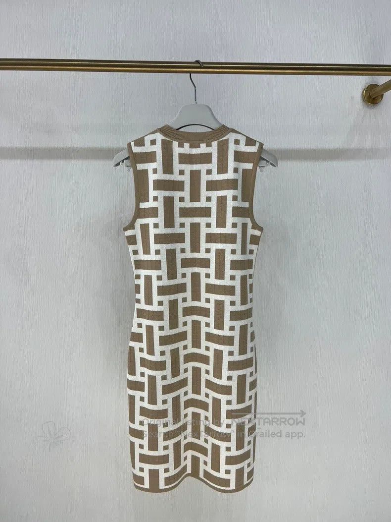 Hermes Hermes “Mosaique” Knit Sleeveless Dress Size XS / US 0-2 / IT 36-38 - 2 Thumbnail