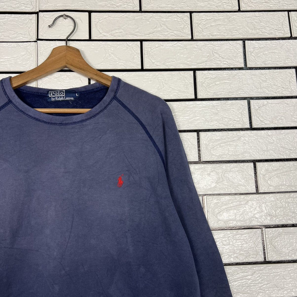 Polo Ralph Lauren Vintage 90's POLO RALPH LAUREN Trashed Sweatshirt #4204-C192 Size US L / EU 52-54 / 3 - 4 Thumbnail
