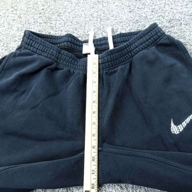Nike Nike Sweatpants Mens L Black Swoosh Drawstring Jogger Pants Gym Workout Warmup Size US 33 - 4 Thumbnail