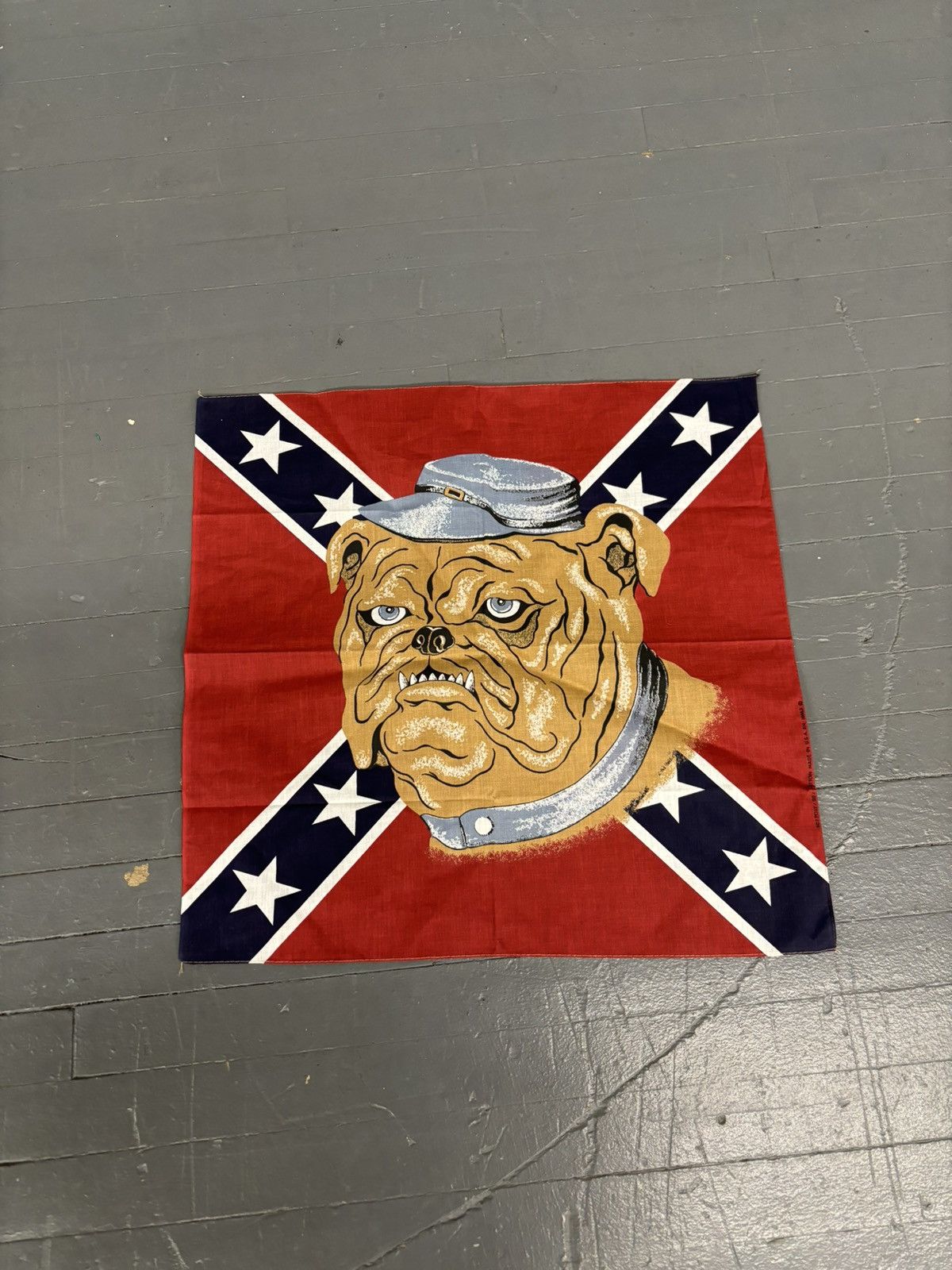 Vintage Vintage 90s American pride bulldog bandanna Size ONE SIZE - 1 Thumbnail
