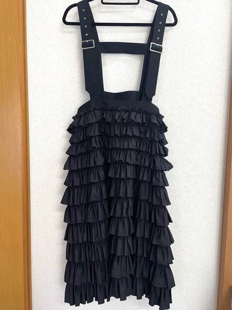 Other Comme des Garcons Black pleated strap skirt Size S / US 4 / IT 40 - 1 Thumbnail