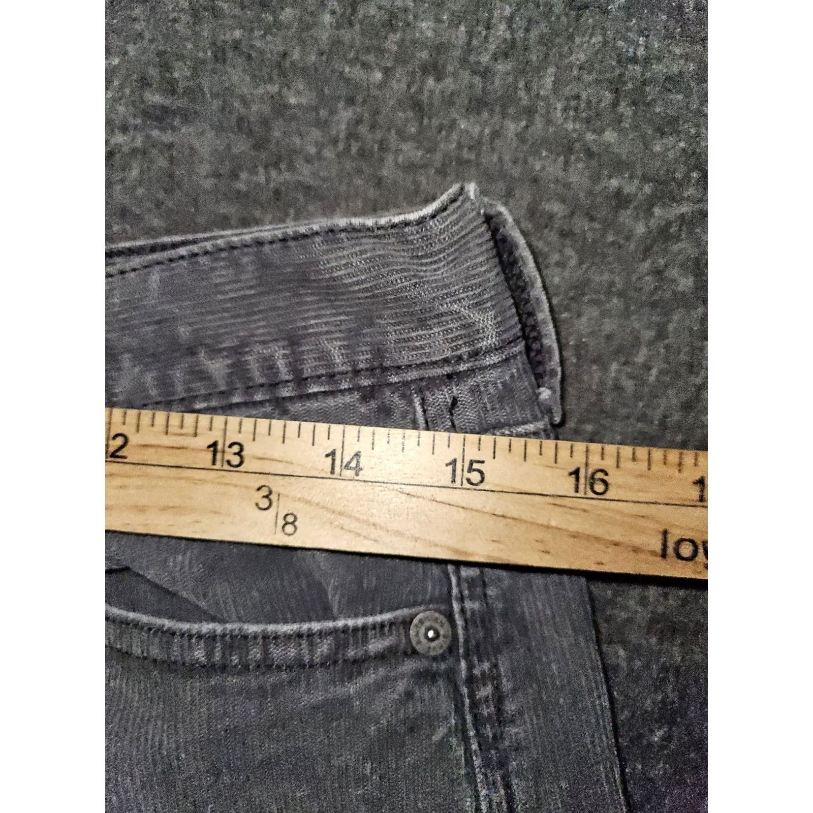American Eagle Outfitters VINTAGE American Eagle Corduroy Jeans Women's 10 Gray High Rise Preppy City Mom Size 32" / US 10 / IT 46 - 5 Thumbnail