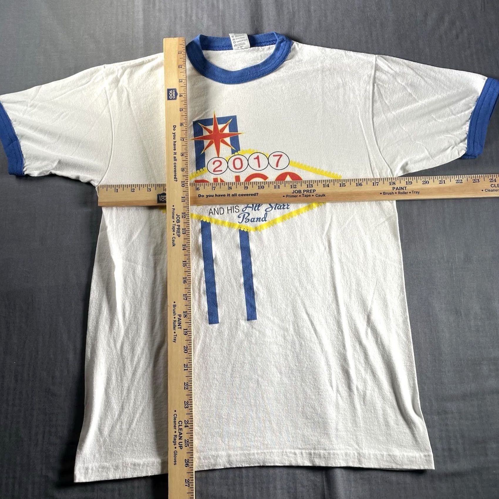 Augusta Sportswear Ringo Starr Shirt M White Augusta Sportswear Short Sleeve Crew Neck 2017 Tour Las Vegas All Starr Band Beatles Fans Mens Size US M / EU 48-50 / 2 - 4 Thumbnail