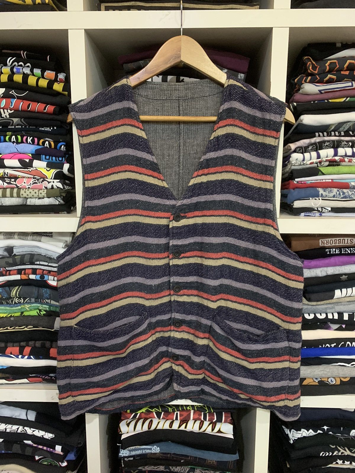 Global Work × Japanese Brand Global Work Vest Size US XL / EU 56 / 4 - 1 Thumbnail