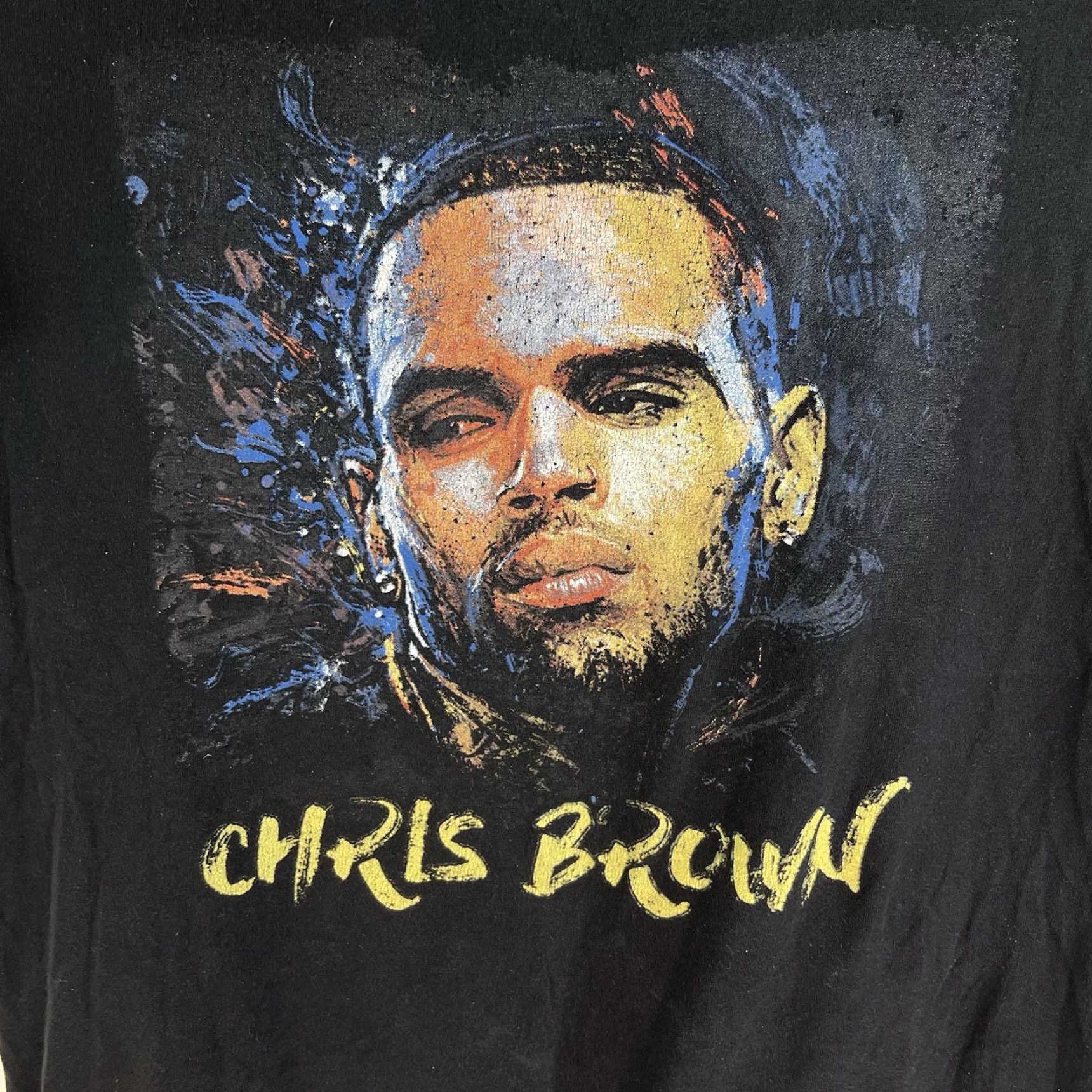 Vintage Chris Brown 2018 Tour T-Shirt Mens XL Black Graphic Print Heartbreak on a Full Moon Size US XL / EU 56 / 4 - 2 Thumbnail
