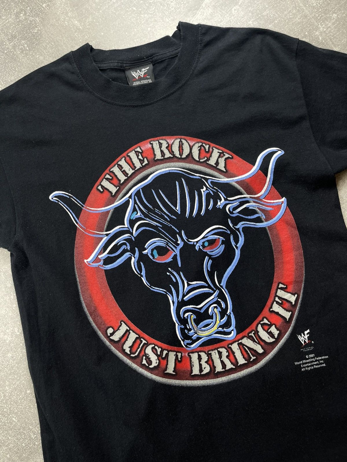 WWE 2001 WWF The Rock Just Bring It T-Shirt Drew Pearson WWE Size US S / EU 44-46 / 1 - 4 Thumbnail