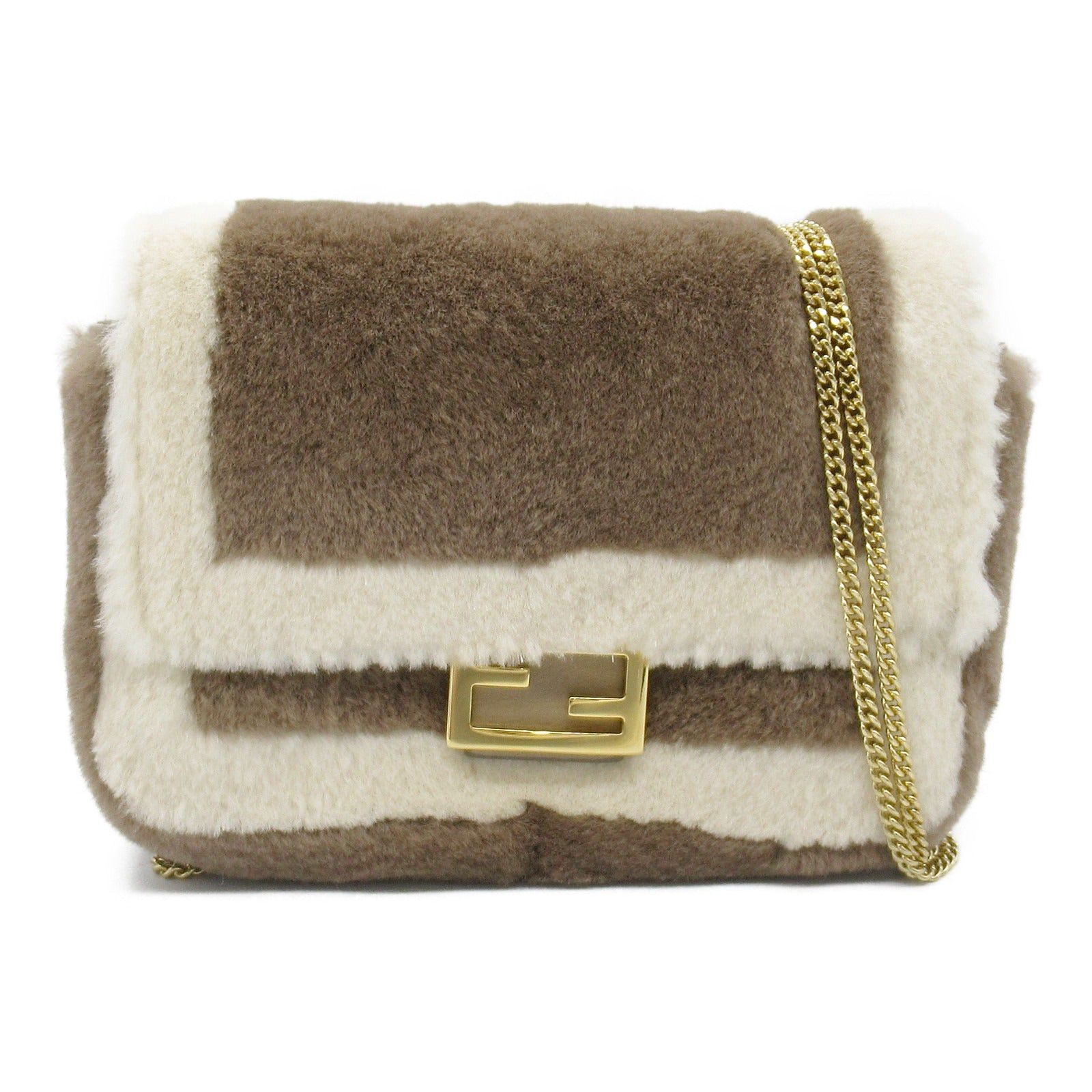 Fendi Fendi Nano Bucket Shoulder Pouch Handbag Others Brown Size ONE SIZE - 1 Thumbnail