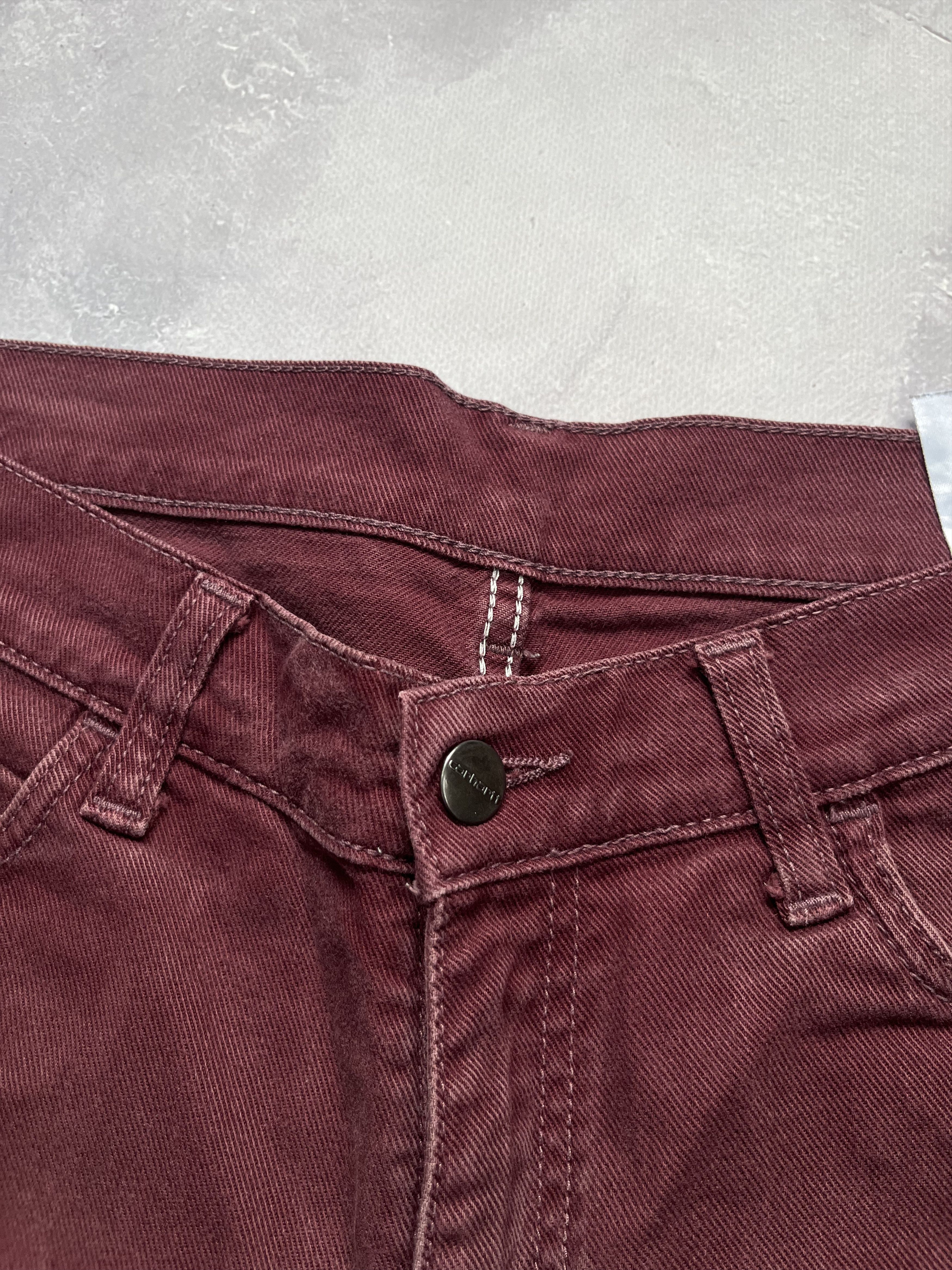 Carhartt Wip Carhartt Slam Pant Jeans W29 L32 29/32 Red Denim Size US 29 - 5 Thumbnail