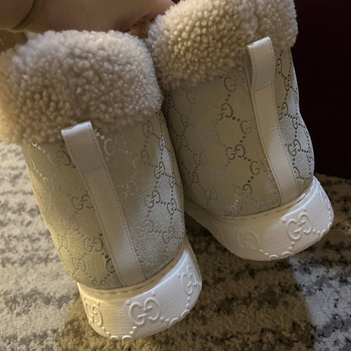 Gucci Gucci Shorts Snow Boots with Merino Trim Silver Size US 9.5 / IT 39.5 - 6 Thumbnail