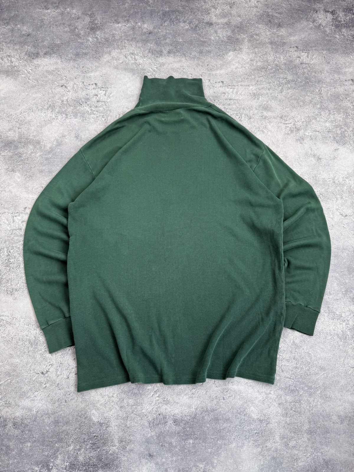 Sunspel Sunspel Forest Green Turtleneck Long Sleeve Sweatshirt Size US L / EU 52-54 / 3 - 12 Thumbnail
