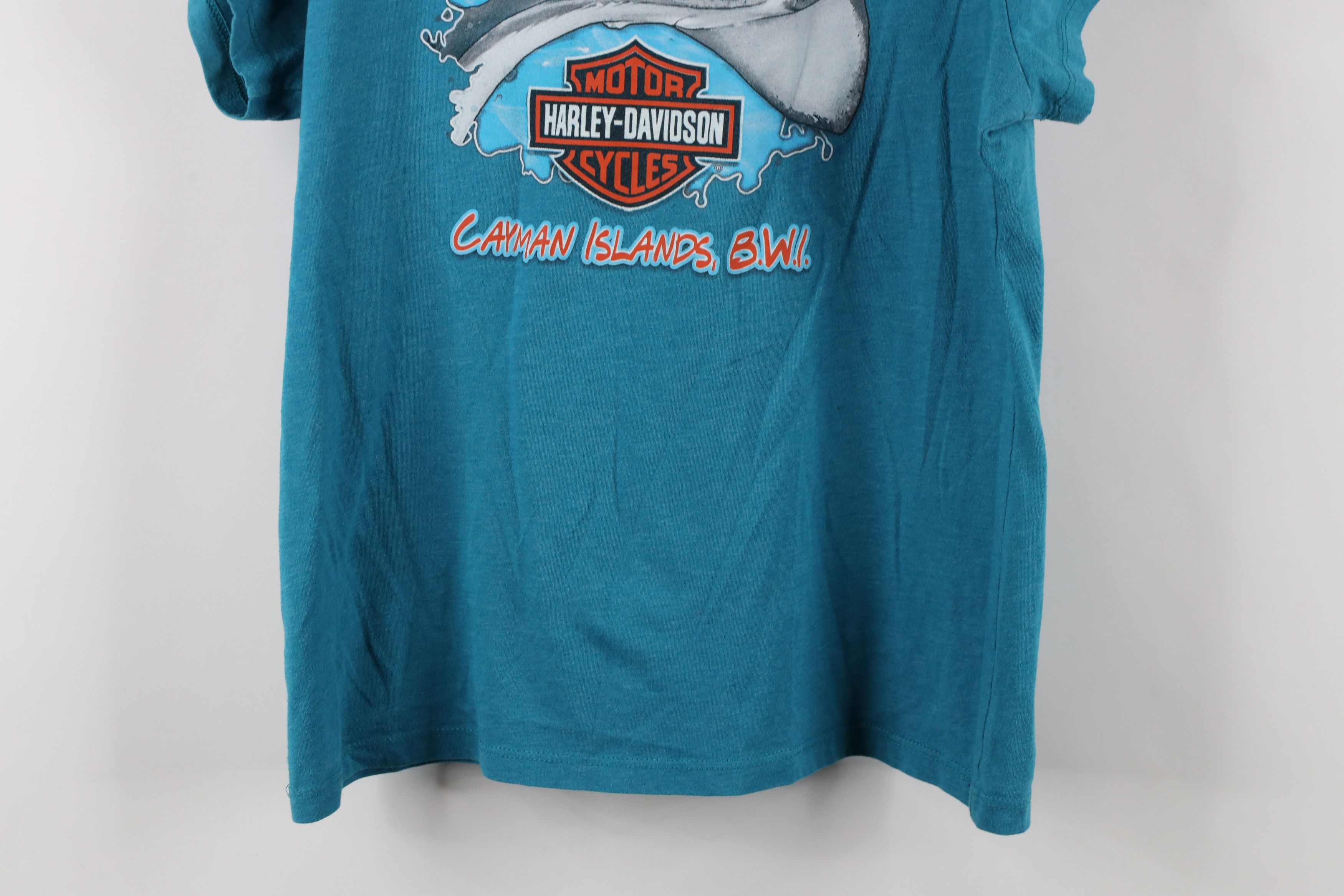 Harley Davidson × Vintage Y2K Harley Davidson Stingray Short Sleeve V-Neck T-Shirt Size XL / US 12-14 / IT 48-50 - 12 Thumbnail