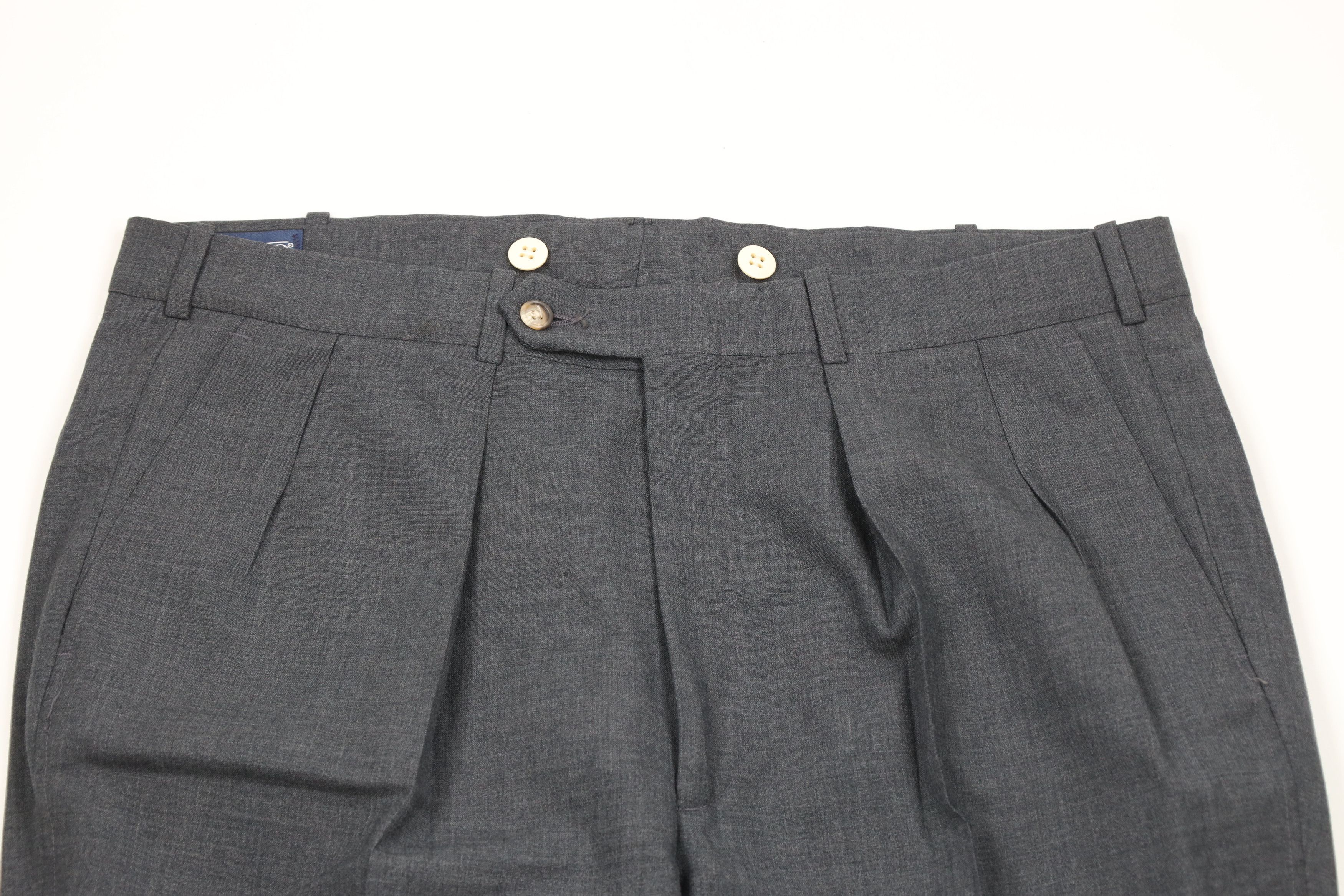 Lands' End × Vintage Vintage 90s Lands End Wool Pleated Cuffed Pants Trousers USA Size US 36 / EU 52 - 2 Thumbnail