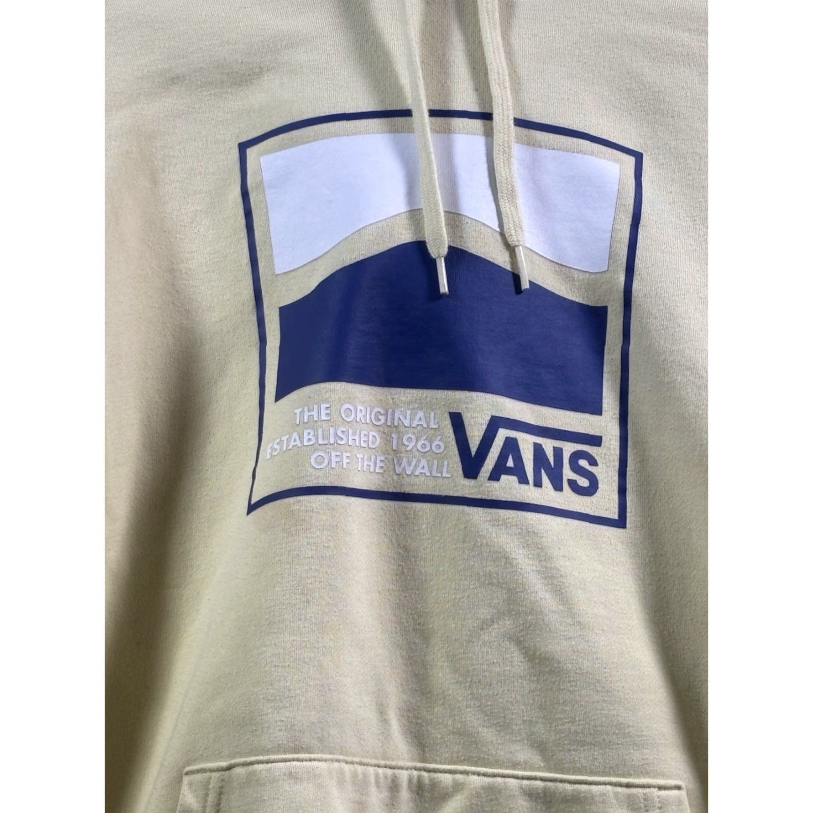 Vans Vans Off The Wall Mens Pullover Hoodie Size L Yellow Logo Fleece Sweatshirt Regular Fit Hoodie Size US L / EU 52-54 / 3 - 2 Thumbnail