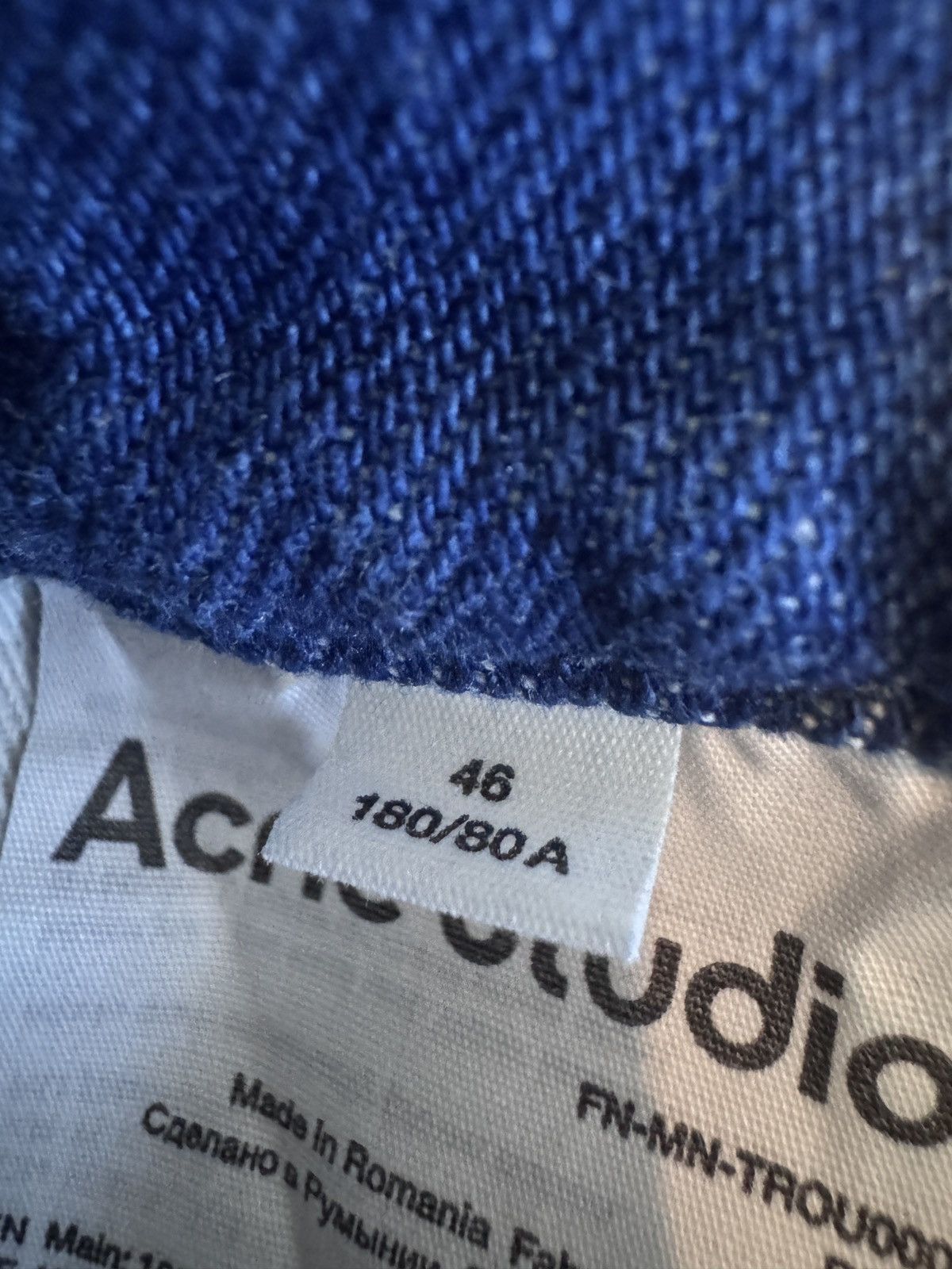 Acne Studios Acne Studios Blue Denim Jeans Side Zip Hem Size US 30 / EU 46 - 8 Thumbnail