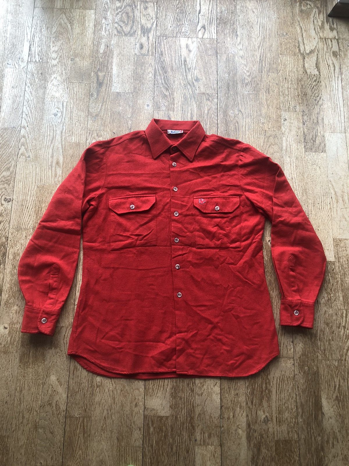 Vintage RARE BAILO VINTAGE QUALITY BUTTON UP SWEATSHIRT SHIRT Size US M / EU 48-50 / 2 - 1 Thumbnail