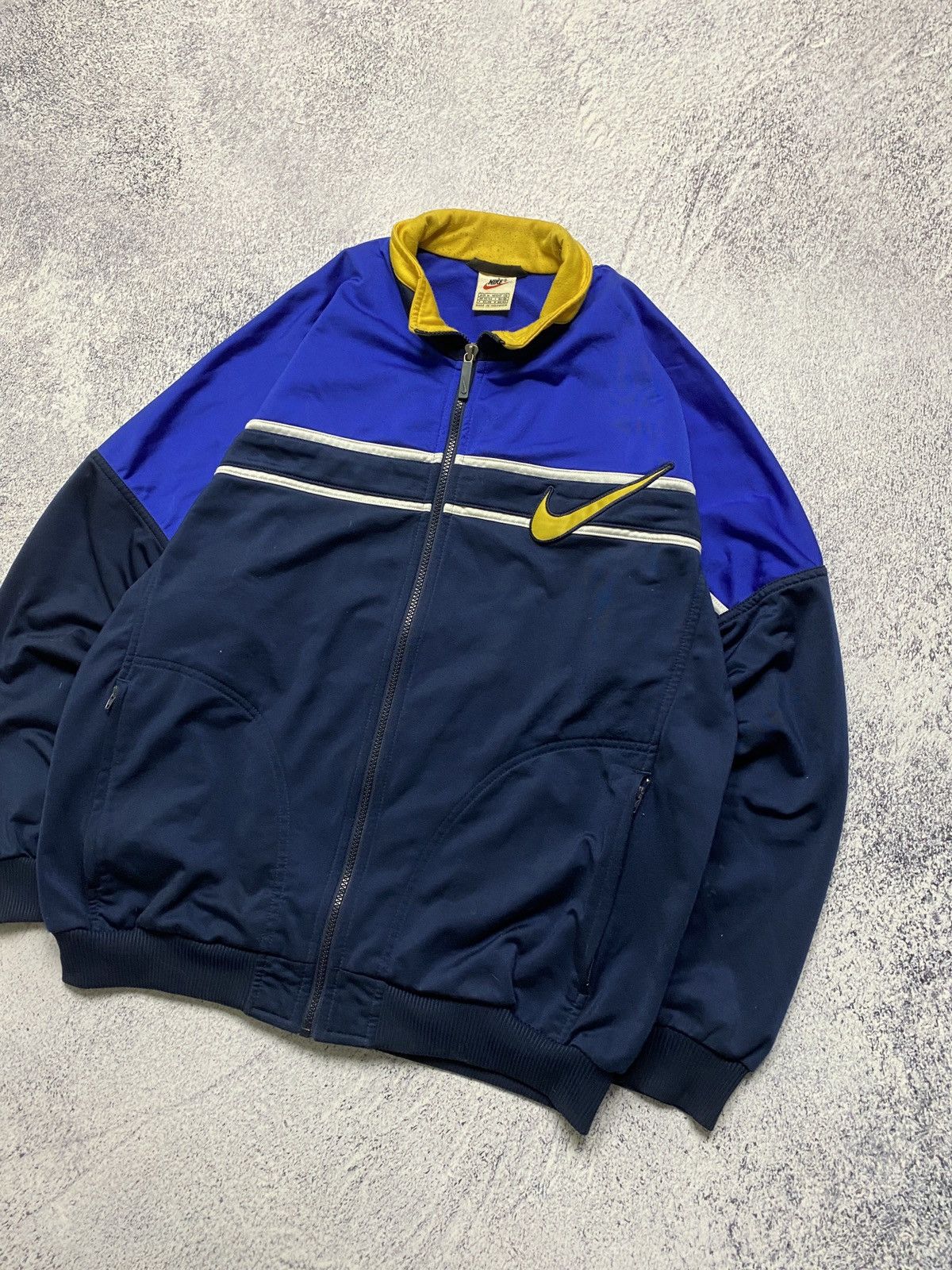 Nike × Vintage Vintage Nike Track Jacket Swoosh Embroidered Logo Y2K 90’s Size US M / EU 48-50 / 2 - 2 Thumbnail