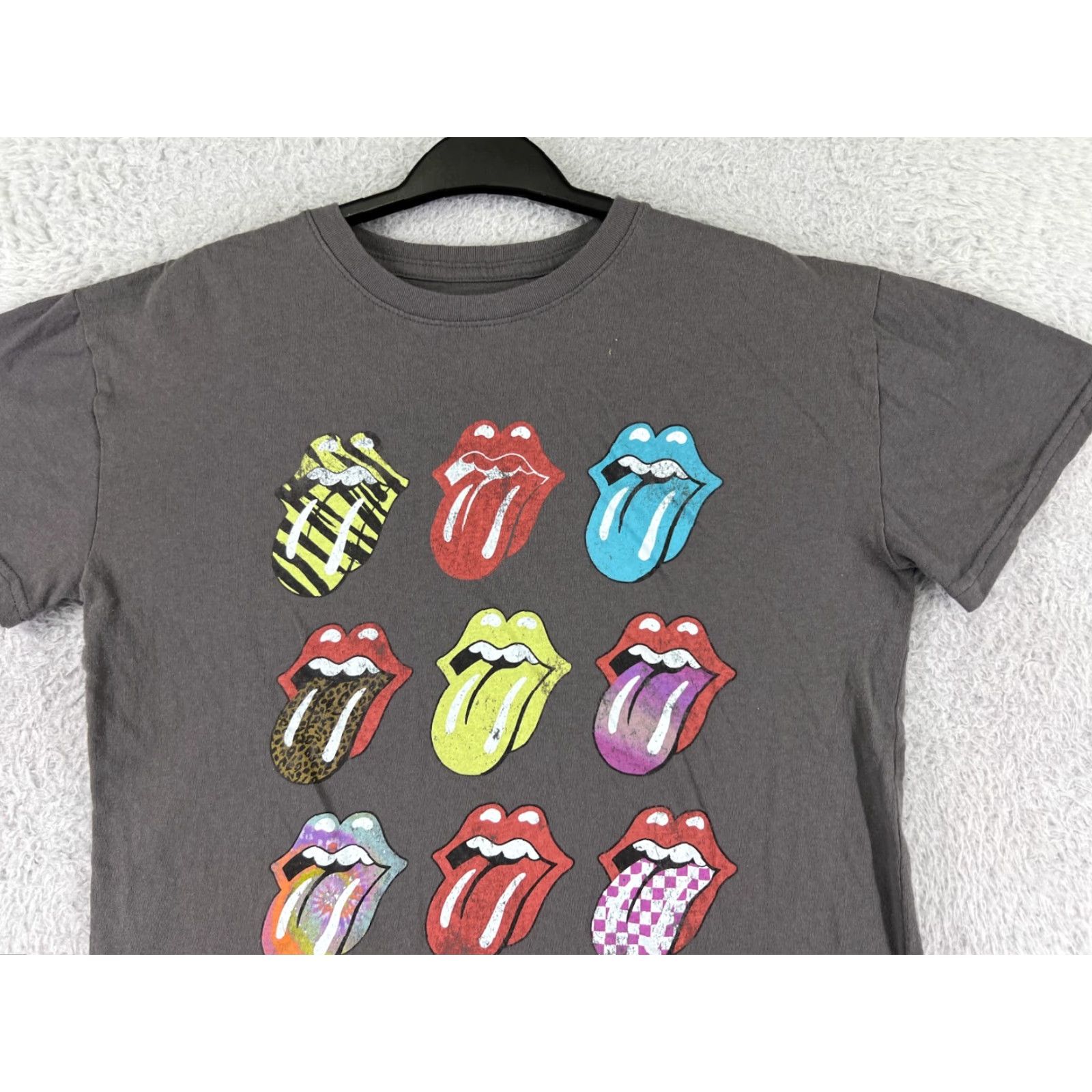 Vintage Rolling Stones Shirt Womens Medium Gray Crew Neck Short Sleeve 100% Cotton Music Rock Size M / US 6-8 / IT 42-44 - 5 Thumbnail