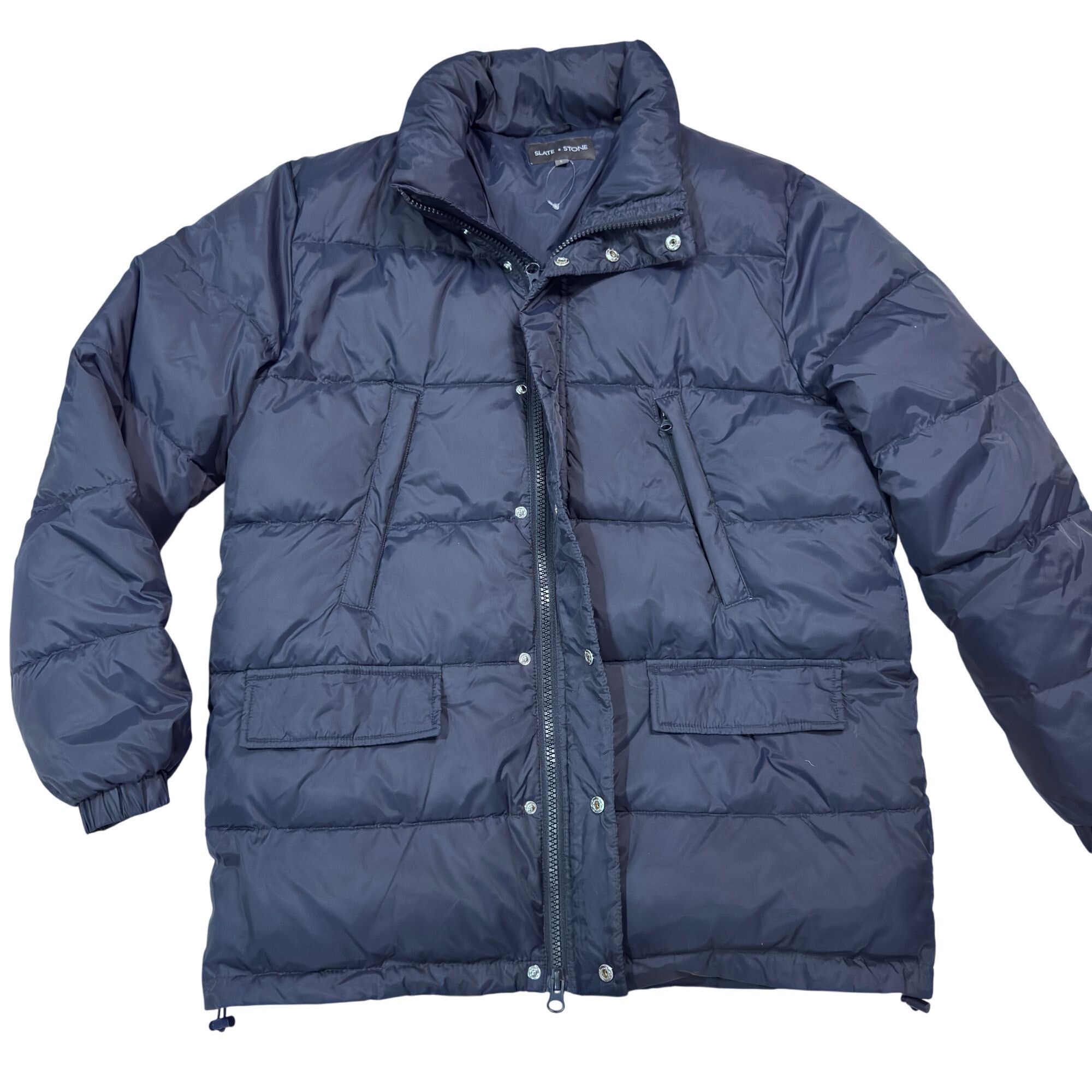 Slate & Stone Slate & Stone Men’s Down Puffer Jacket Size L Navy Blue MSRP Size US L / EU 52-54 / 3 - 7 Thumbnail