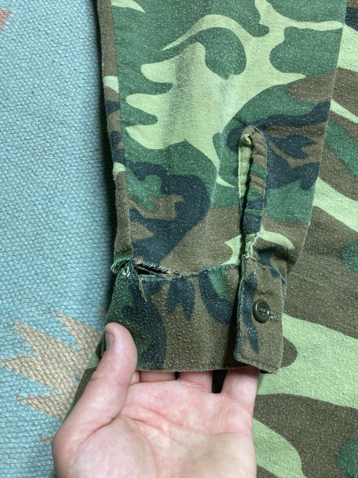FiveBrother × Vintage 80s five brother camo flannel shirt chamois soft woodland XL Size US XL / EU 56 / 4 - 3 Thumbnail
