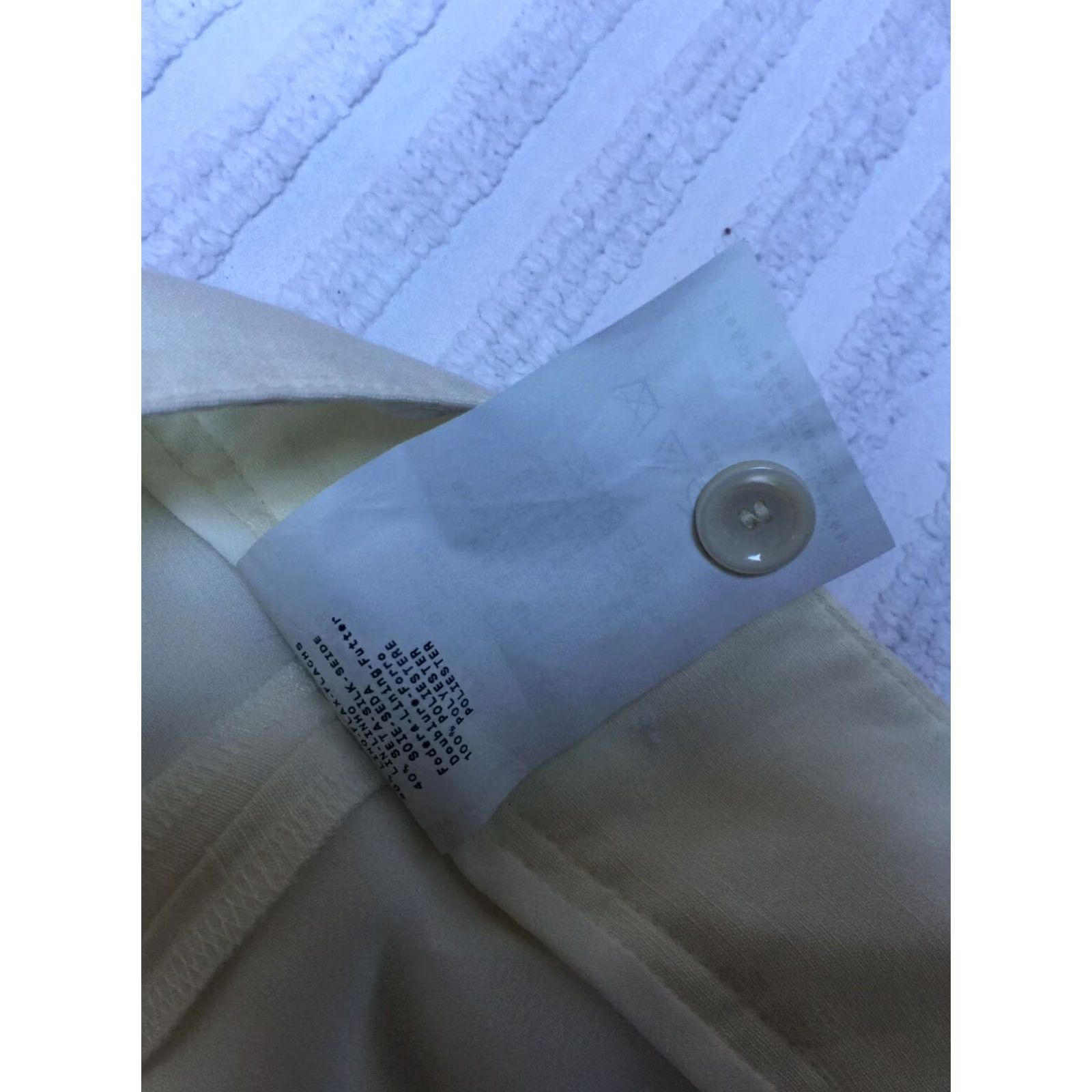 Armani Armani Collezioni Womens Mid-Rise Linen Silk Wide-Leg Pants Ivory Size 10 Casual Size 32" / US 10 / IT 46 - 5 Thumbnail