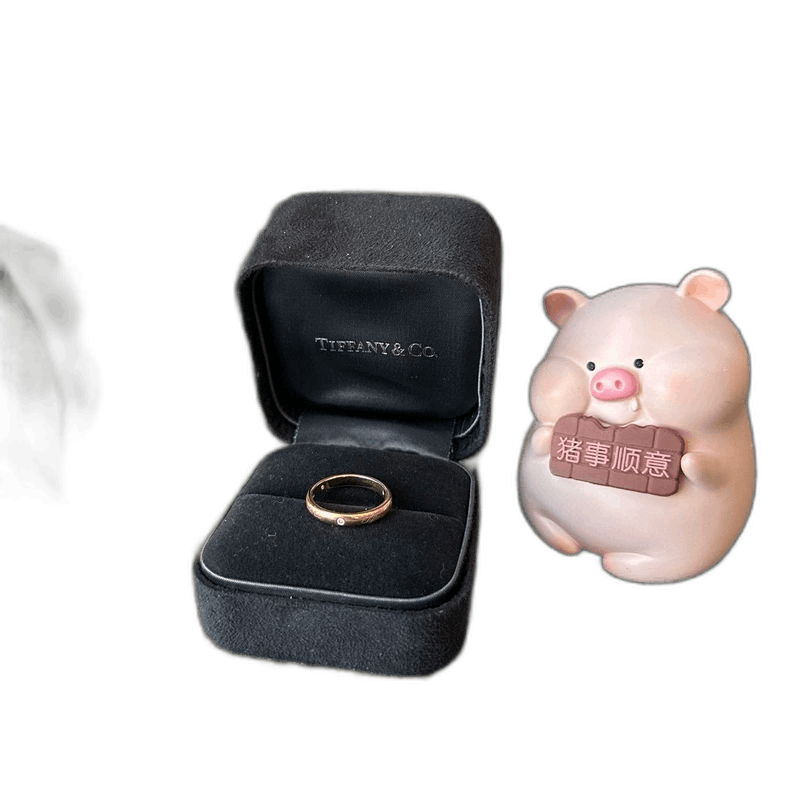 Tiffany & Co. Tiffany & Co. 18k Rose Gold Diamond Ring Size ONE SIZE - 1 Thumbnail