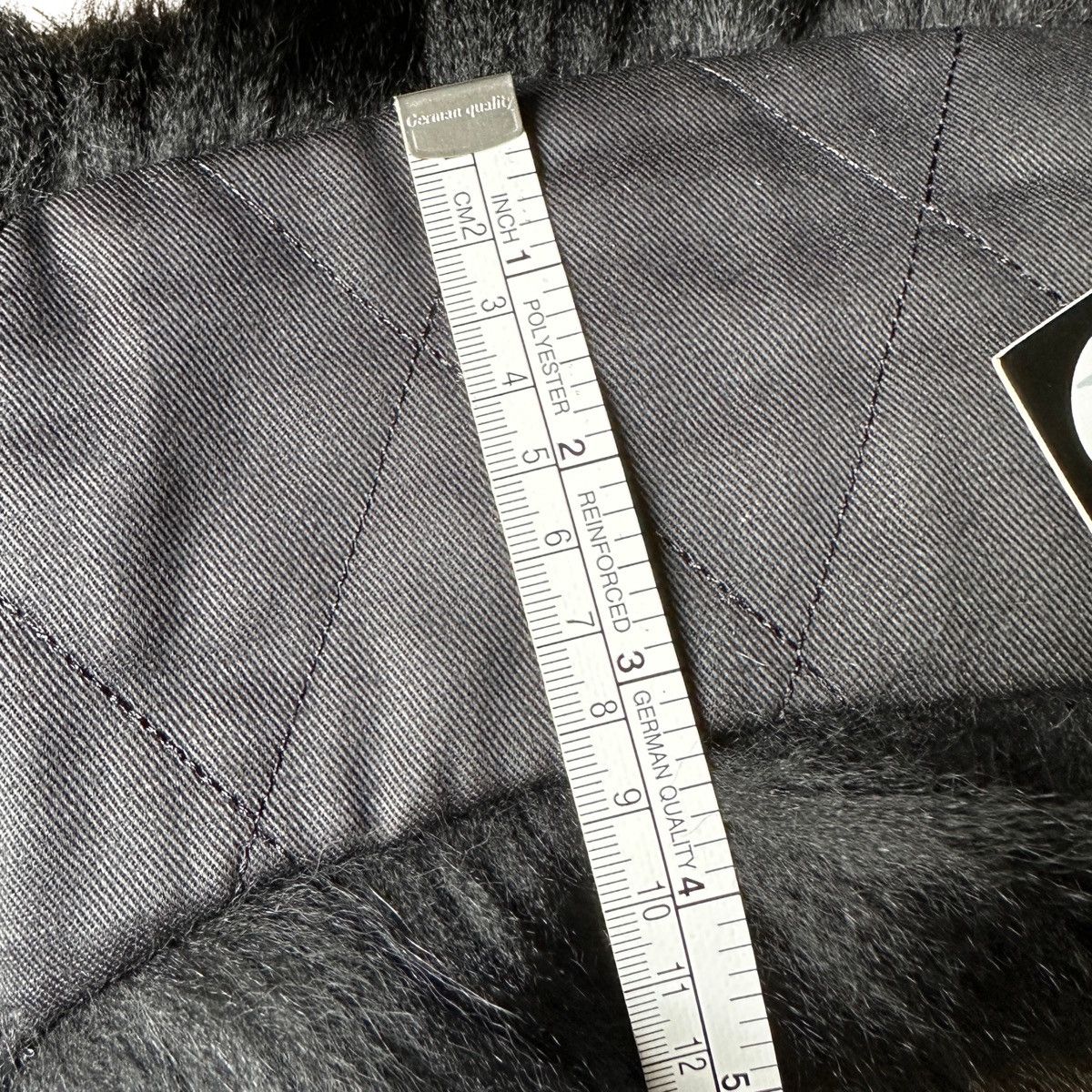 Other Black Fur Collar with Lining and Buttons Attach Trim Size ONE SIZE - 5 Thumbnail