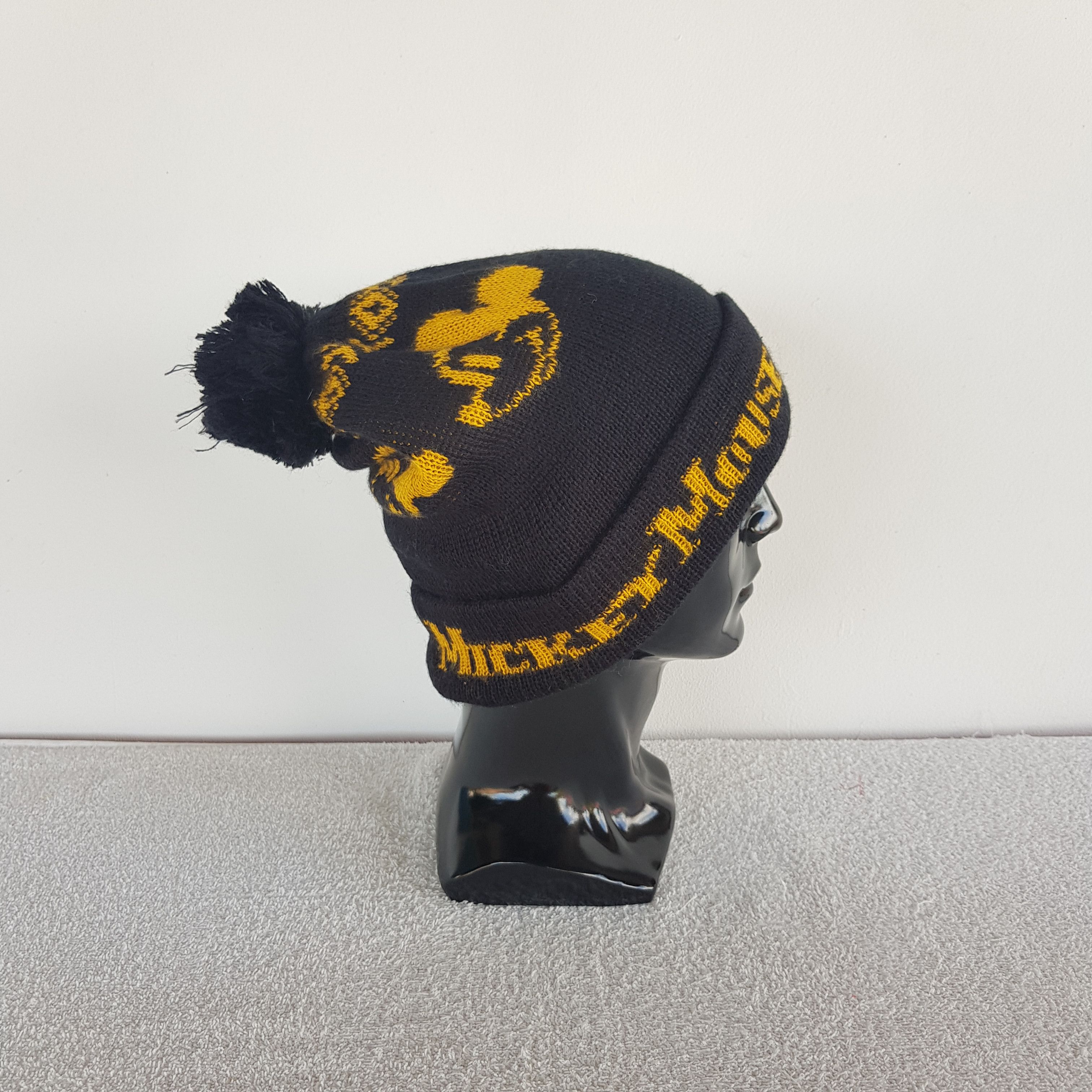 Mickey Mouse Vintage Mickey Mouse Beanie Cartoon Ski Snow Caps Hats. Size ONE SIZE - 4 Thumbnail