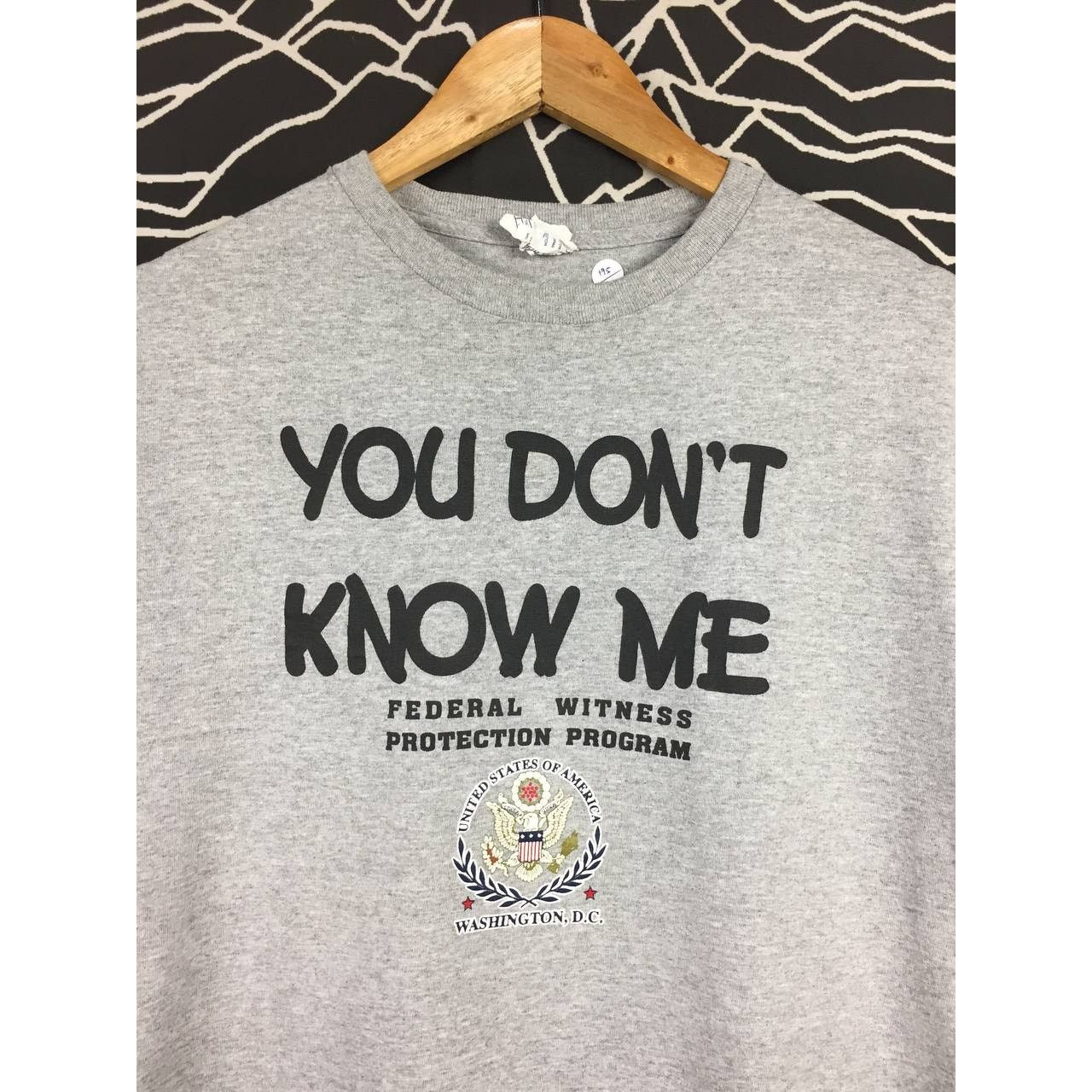 Delta × Vintage Vtg Federal Witness Protection Program You Don't Know Me Tee Size US M / EU 48-50 / 2 - 3 Thumbnail
