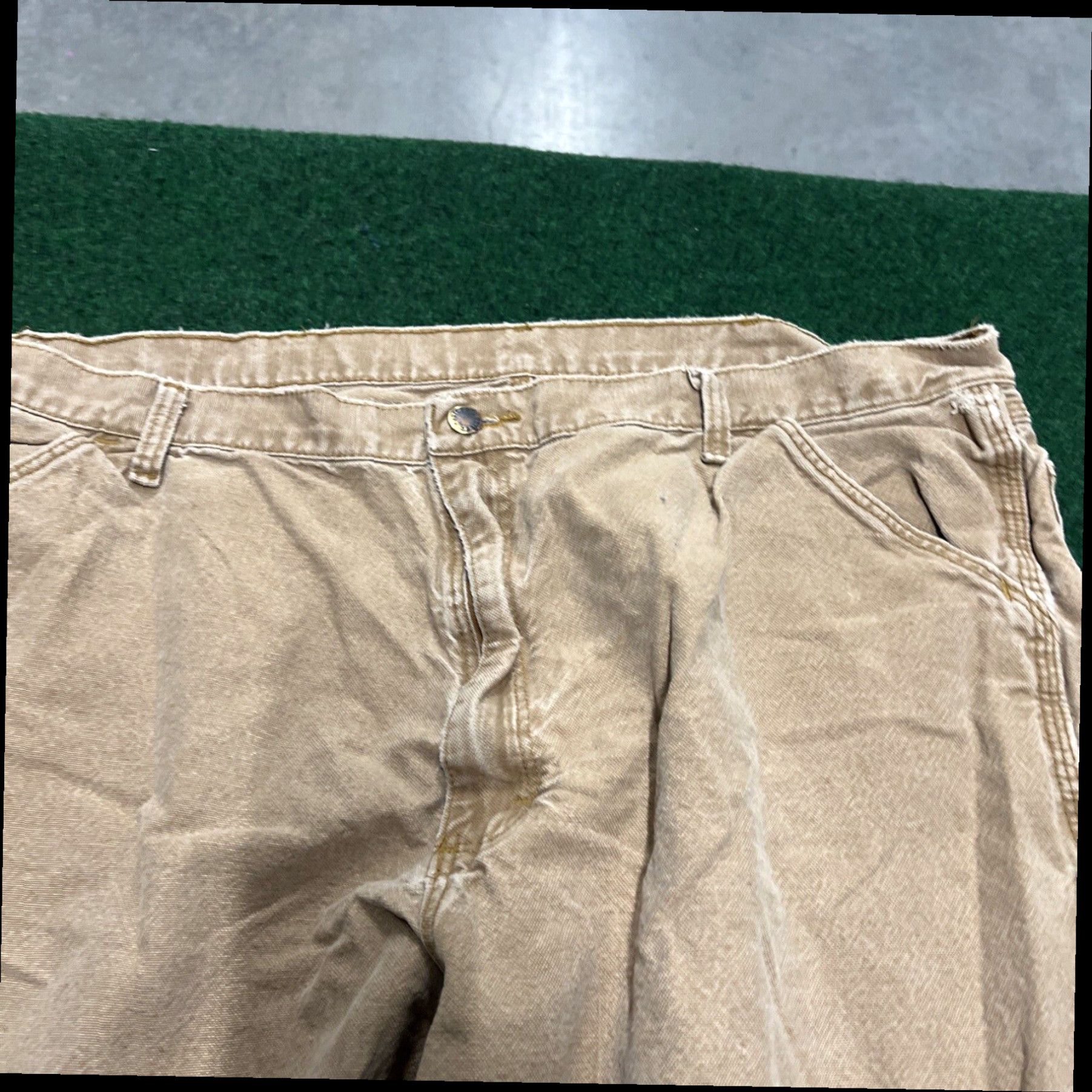 Vintage VTG RUSTLER western Jeans made In USA straight Leg Regular Fit 42x30 Khaki Size US 36 / EU 52 - 7 Thumbnail