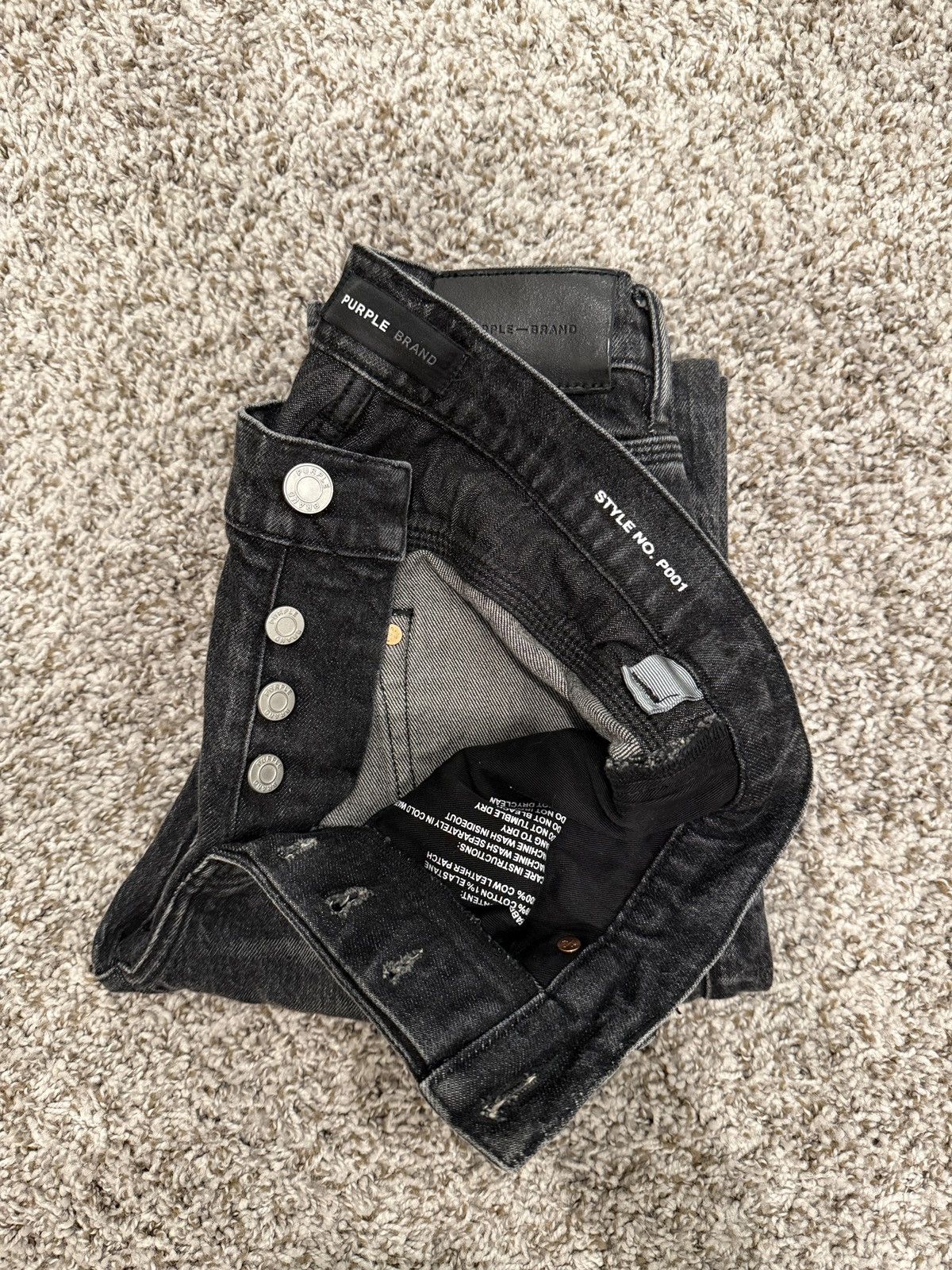 Purple Brand PURPLE BRAND JEAN - BLACK Size US 29 - 7 Thumbnail