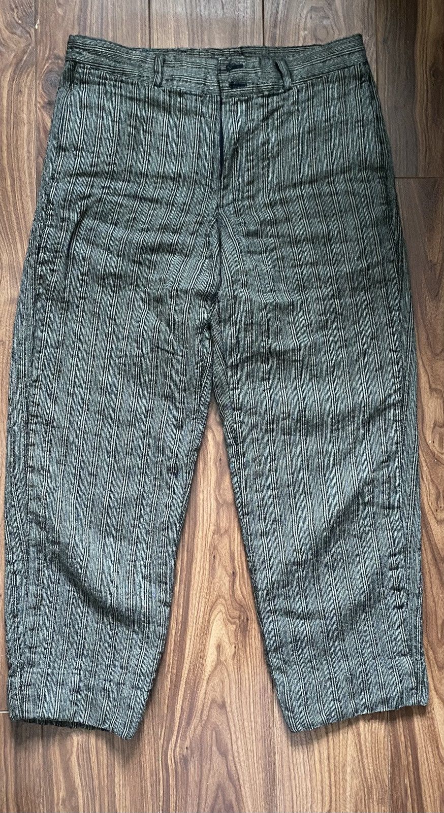 Issey Miyake × Japanese Brand ISSEY Miyake pleats striped trousers Size US 32 / EU 48 - 1 Thumbnail