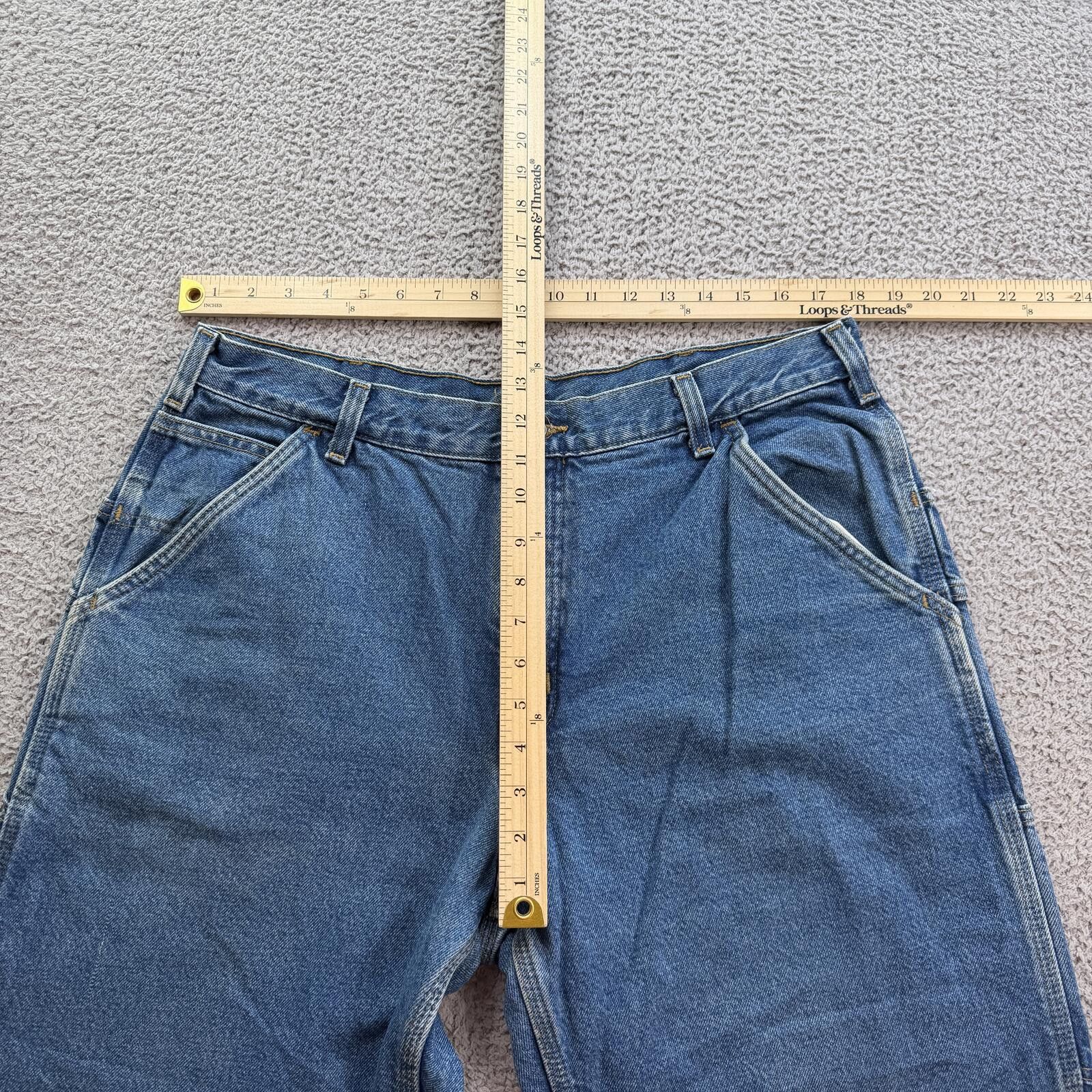 Carhartt Carhartt Dungaree Fit Carpenter Jeans 36x32 Insulated Lined Size US 36 / EU 52 - 3 Thumbnail