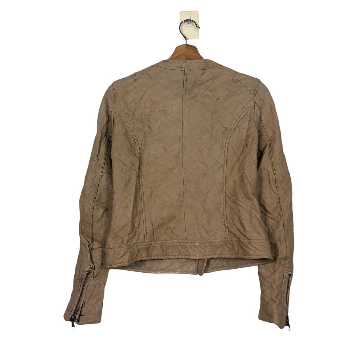 ADAM ET ROPE 📌Cropped Biker Leather Jacket Adam Et Rope Issey Miyake Size US M / EU 48-50 / 2 - 9 Thumbnail