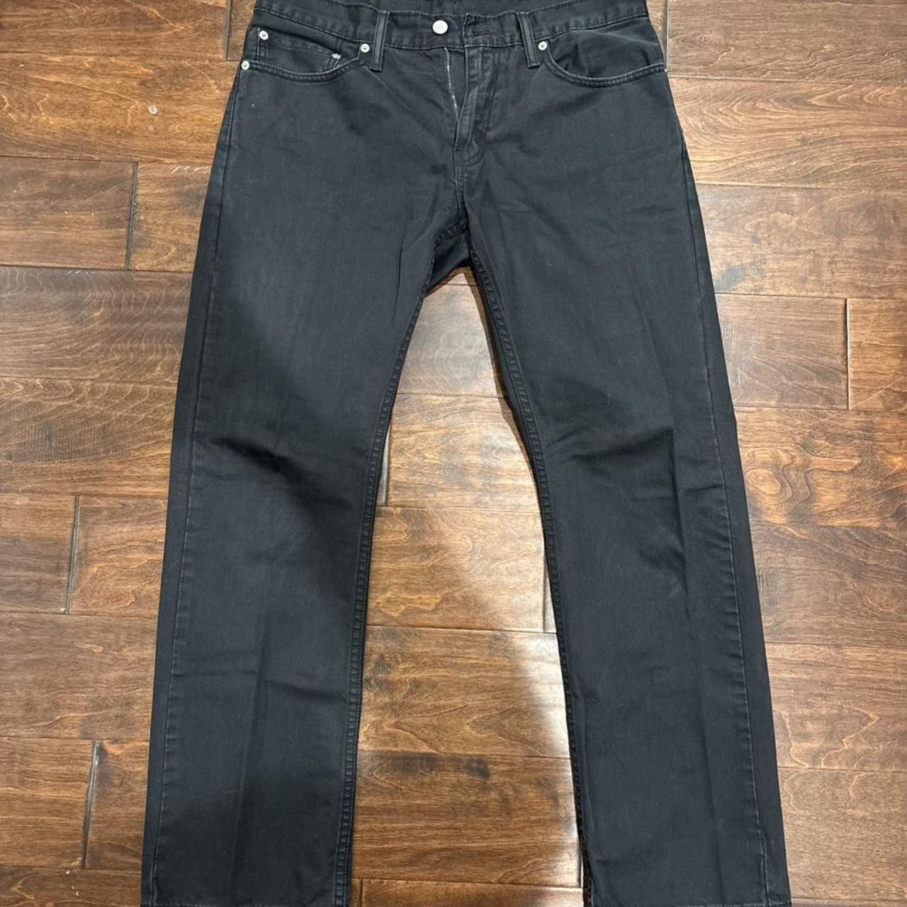 Levi's Levi’s 514 33x30 Black Slim Straight Jeans Size US 33 - 1 Thumbnail