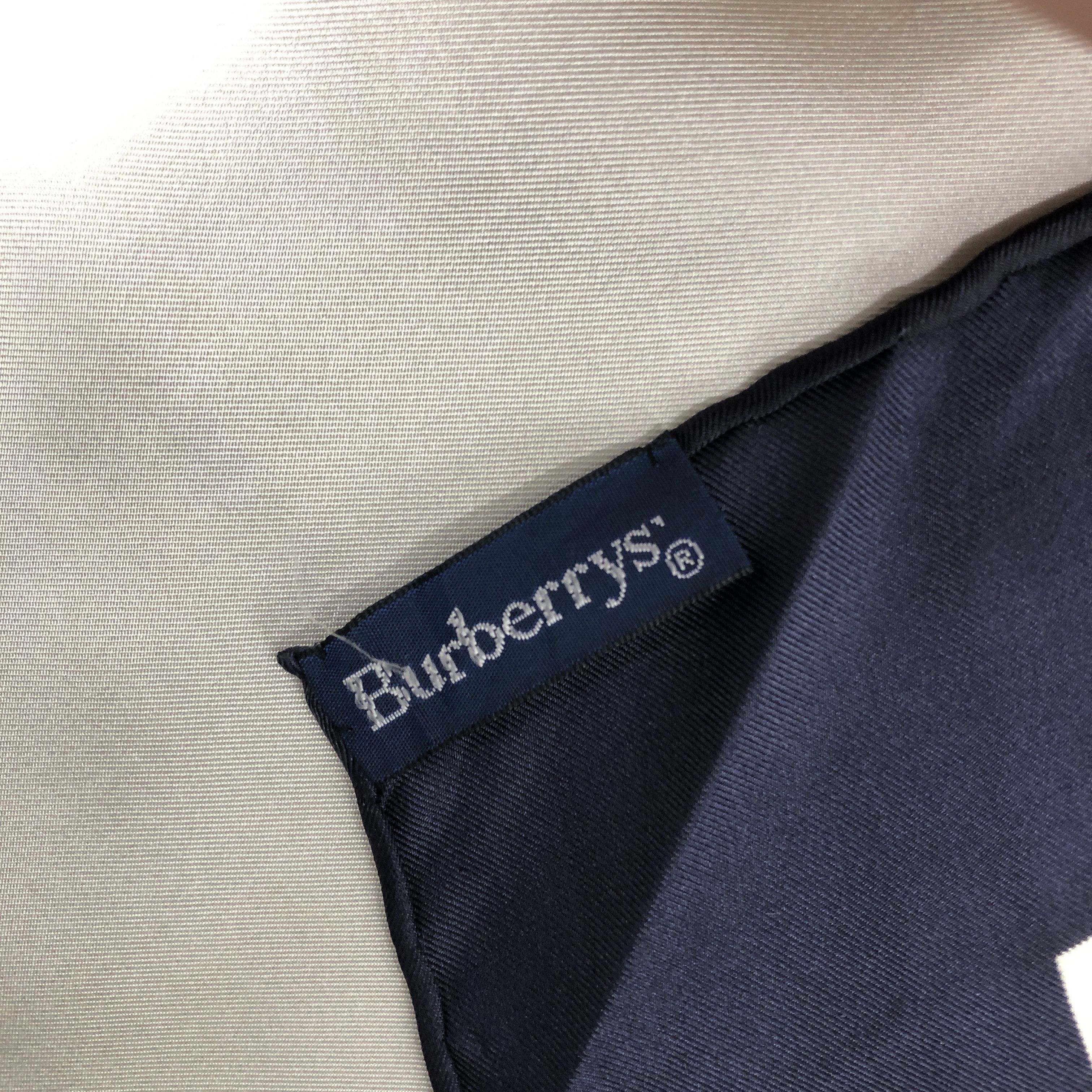 Burberry × Vintage Vintage Burberry SILK Scarf Twill Stole Wraps Scarves Size ONE SIZE - 18 Thumbnail