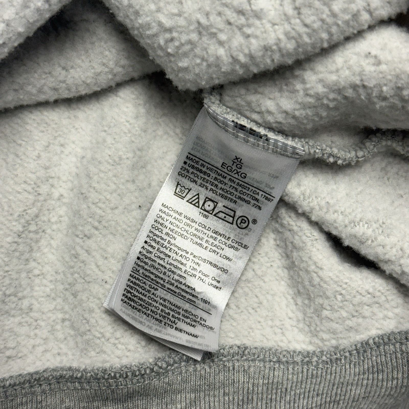 Gap Gap Hoodie Sweatshirt Mens XL Gray Y2K Sweat Size US XL / EU 56 / 4 - 7 Thumbnail
