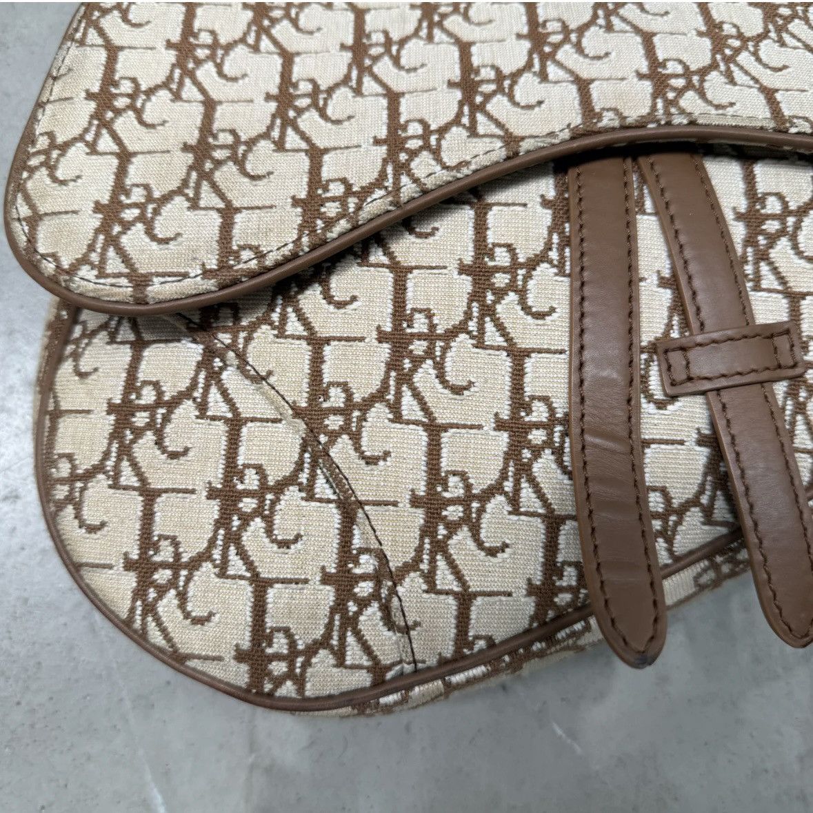 Dior × Travis Scott Dior x CACTUS JACK Oblique Jacquard Saddle Bag Size ONE SIZE - 6 Thumbnail