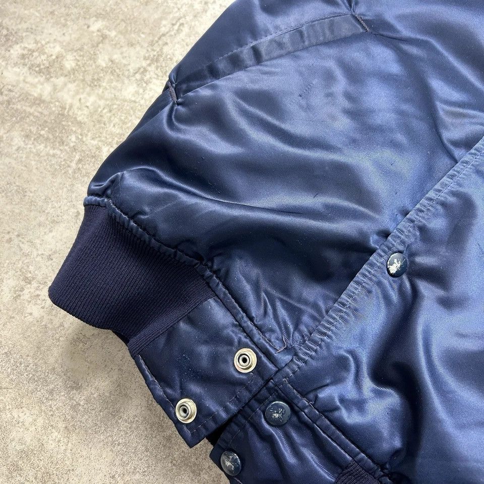 NFL × Starter × Vintage RARE SPELL OUT CHICAGO BEARS STARTER SATIN JACKET BOMBER Size US M / EU 48-50 / 2 - 8 Thumbnail