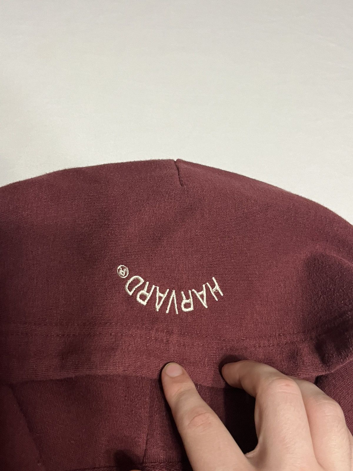 Vintage Harvard University embroidered hoodie sweatshirt crop fit Size US M / EU 48-50 / 2 - 5 Thumbnail