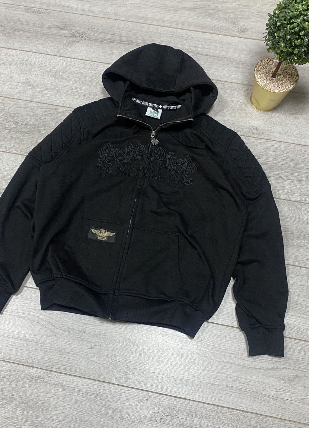 West Coast Choppers West Coast Choppers heavy vintage zip biker hoodie cross Size US XL / EU 56 / 4 - 3 Thumbnail