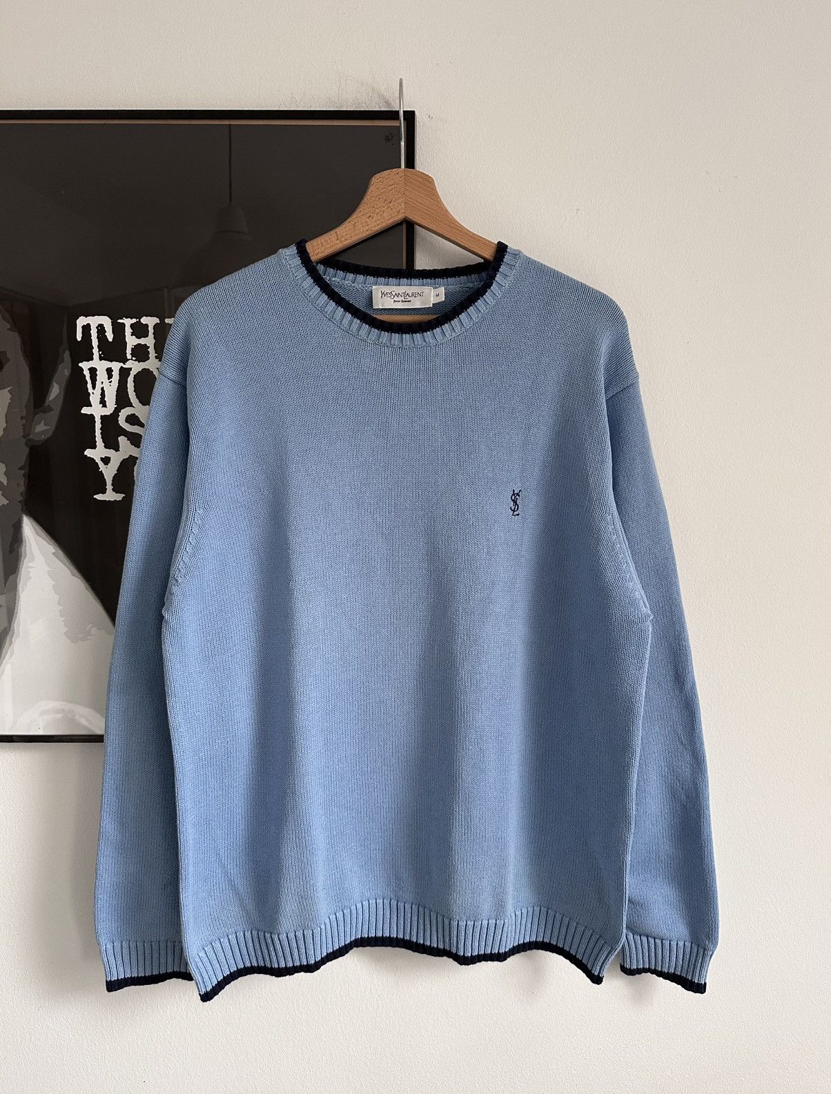 Vintage × Yves Saint Laurent Vintage YSL Yves Saint Lauren Sweater Size US M / EU 48-50 / 2 - 1 Thumbnail