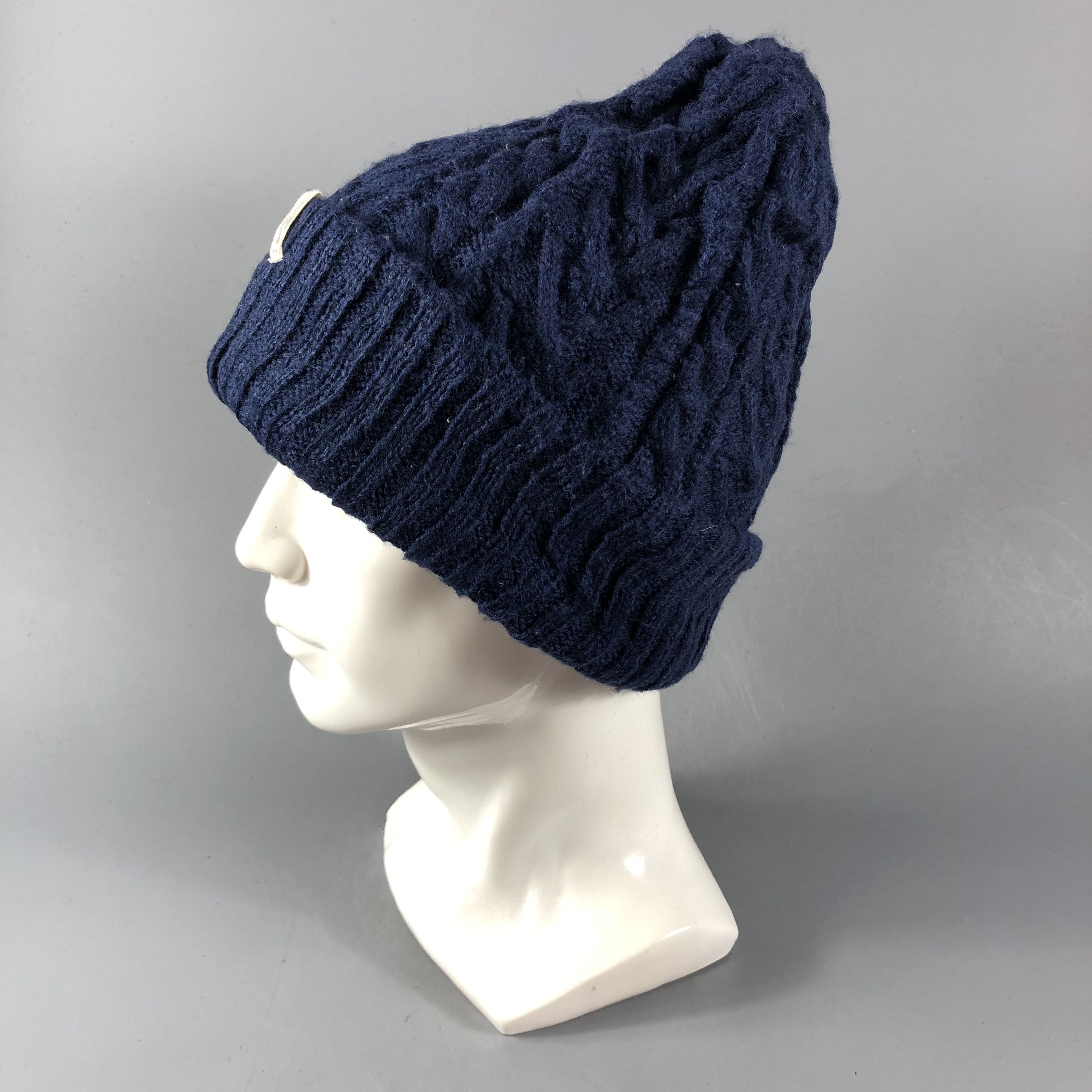 Vintage Cable Knit Fisherman Beanie Snowcap Snow Hat B652 Size ONE SIZE - 2 Thumbnail