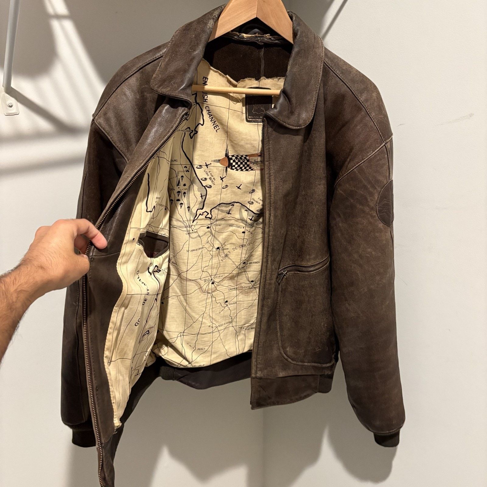 Hein Gericke × Vintage Vintage 1980s Hein Gericke Leather Bomber Jacket Size L Size US L / EU 52-54 / 3 - 11 Thumbnail